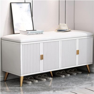 TUOYIBO Changing Shoe Stool Home Porch Shoe Cabinet Padded Bench Modern Minimalist Can Sit On Long Shoe Changing Stool Household Shoe Cabinet Sofa Household Shoe Changing Stool 120 * 30 * 50cm,A
