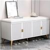 TUOYIBO Changing Shoe Stool Home Porch Shoe Cabinet Padded Bench Modern Minimalist Can Sit On Long Shoe Changing Stool Household Shoe Cabinet Sofa Household Shoe Changing Stool 120 * 30 * 50cm,A view 1