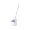 SUREK Soft Wall-Mounted Floor-Standing Style Toilet Brush Compact Size Toilet Brush and Holder Deep Cleaning Toilet Cleaner Brush Reusable, White view 1