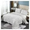 ADovz 3pcs Camellia Embroidered Cotton Bedspread on The Bed Double bedspreads and coverlets Mattress Topper Euro Couple Bed Quilt Set,Bed Sheets view 1