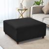 JACOJE Velvet Ottoman Cover Rectangular Stretch Square Ottoman Covers Slipcover Rectangle Washable Foot Stool Cover Thick Storage Protector with Elastic Bottom(#11,70x70 cm) view 2