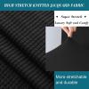 JACOJE Velvet Ottoman Cover Rectangular Stretch Square Ottoman Covers Slipcover Rectangle Washable Foot Stool Cover Thick Storage Protector with Elastic Bottom(#11,70x70 cm) view 3