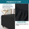 JACOJE Velvet Ottoman Cover Rectangular Stretch Square Ottoman Covers Slipcover Rectangle Washable Foot Stool Cover Thick Storage Protector with Elastic Bottom(#11,70x70 cm) view 4