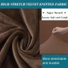 JACOJE Velvet Ottoman Cover Rectangular Stretch Square Ottoman Covers Slipcover Rectangle Washable Foot Stool Cover Thick Storage Protector with Elastic Bottom(#5,90x90 cm) view 4