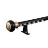 YAVVAY Light Luxury Curtain Track, Room Partition Curtain Rod, Wall-mounted Curtain Rail System With Silent Pulleys, Invisible End Caps, Stylish And Simple(Black -1,400cm/13.1ft(4 * 100cm)) view 1