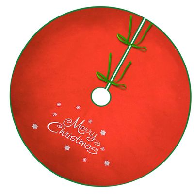 GOOHOCHY 1 Pc Classic Christmas Tree Skirt Carpet Decorations Xmas Tree Skirt Red Snowflake Design Indoor Outdoor Decorations