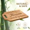 AceThrills Nonna Gifts for Nonna Christmas from Grandkids - Engraved Bamboo Cutting Board 12.3"L x 8.7"W x 0.4"Th view 3