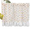 Curtains; Short curtains; Blackout curtainValance Curtains* Sheer Valance Curtain,Window curtains,Semi Sheer Kitchen Curtain Valance Cotton Blend Cafe Bistro Curtain Country Style Short Curtain with P view 1