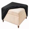 JACOJE Velvet Ottoman Cover Rectangular Stretch Square Ottoman Covers Slipcover Rectangle Washable Foot Stool Cover Thick Storage Protector with Elastic Bottom(#17,95x95 cm) view 1