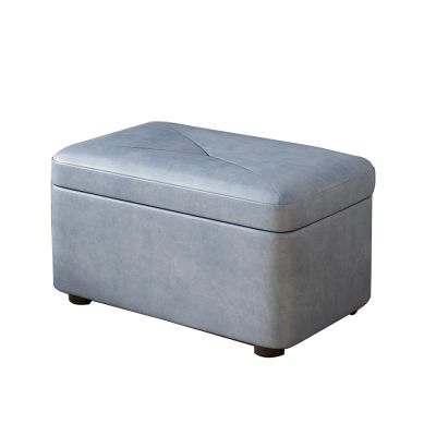 SBCC Shoe-Wearing Stool at Home Door, Long Bench for Storage and Storage, Living Room Entry Stool (Color : Blue)