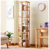 ARMERI Rotating Bookshelf, 360 Display 6 Tier Floor Standing Bookcase Storage Rack for Kids&Adult, Bamboo Narrow Book Shelf Organizer for Living Room, Bedroom, Study Room,C,6 Tier view 1