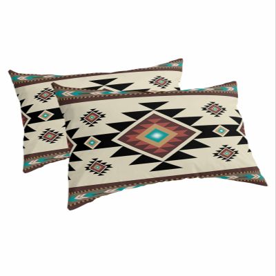 Kontanderi Southwestern King Pillow Cases Set of 2, Soft Breathable Pillow Covers with Envelope Closure Decorative Pillow Shams for Bed Sofa Couch Chair Native American Boho Tribal Vintage 20"x36"