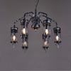 Simple Personality - Industrial Style Hanging Lamp Nostalgic Metal Pendant Light E14 Antique Wrought Iron Ceiling Light Restaurant Bar Cafe 6-Lights Decorative Suspension Light Lighting ,pendant view 2