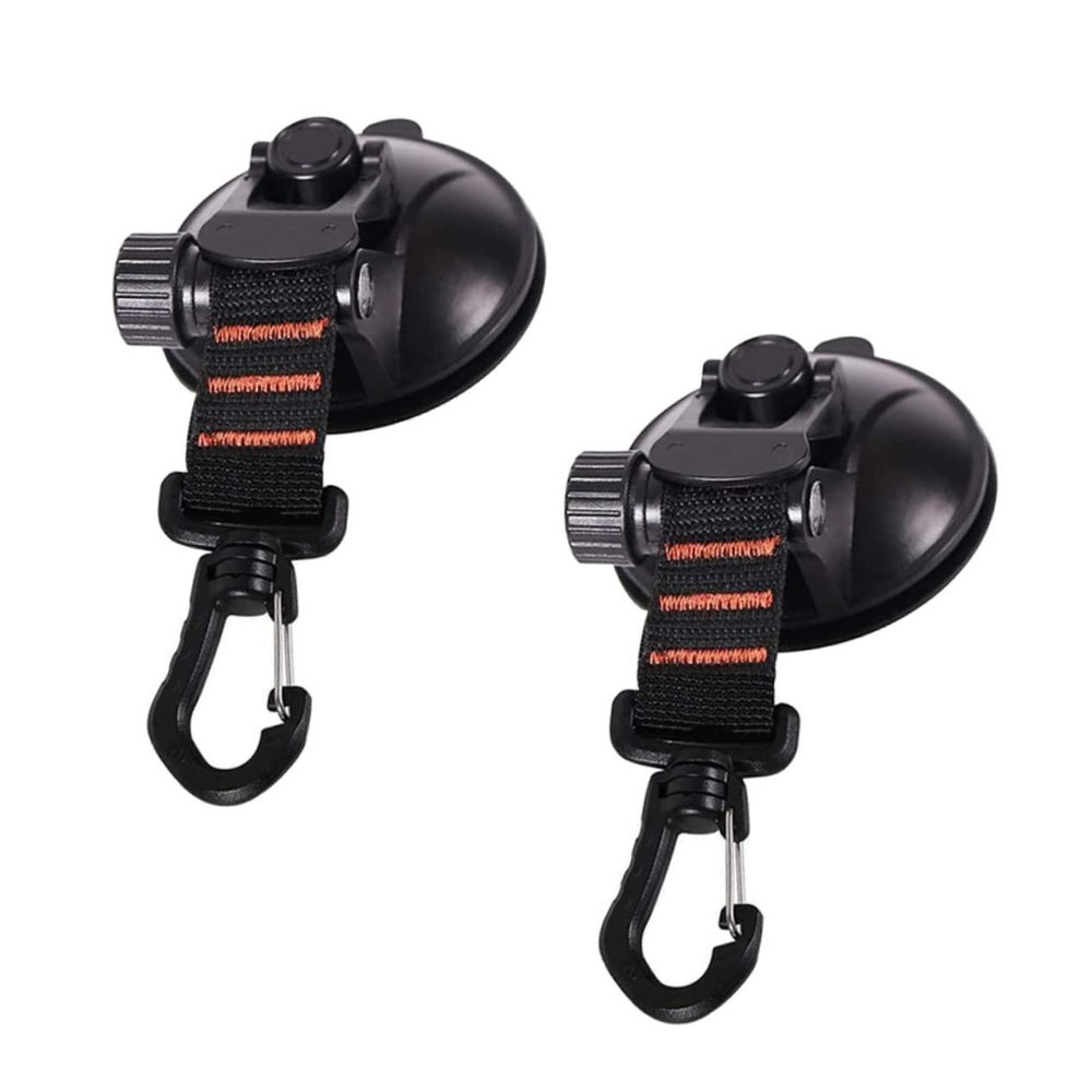BESPORTBLE 2pcs Suction Cup Hook for Outdoor Camping and Tent Setup Durable Car Window Holder for Easy Installation Non-damaging for Mountaineering and Outdoor Activities