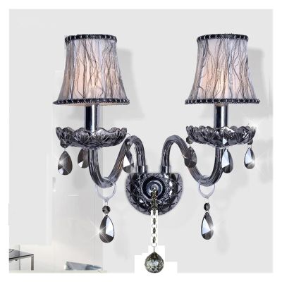 SteFik Modern Smoky Grey Fashion Luxury Large Crystal Chandelier Perfect Compatible with Bedroom, Dining Room, Light Living Room Bedroom Villa Lustre Cristal Fixture,Pendant