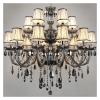 SteFik Modern Smoky Grey Fashion Luxury Large Crystal Chandelier Perfect Compatible with Bedroom, Dining Room, Light Living Room Bedroom Villa Lustre Cristal Fixture,Pendant view 2