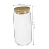 ULTECHNOVO Glass Drinking Cup with Straw and Lid High Borosilicate Portable Juice Cup for Cold Beverages for Home Cafes and Restaurants view 2