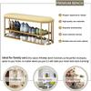 Shoe Changing Stool, Velvet Storage Bench with Storage Function, Bedroom End of Bed Bench, with Metal Frame, for Living Room, Hallway view 4
