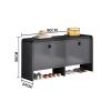 Changing Shoes Stool Simple Modern Door Storage Stool Nordic Shoe Cabinet Home Entrance Bench Shoe Cabinet Drop Leaf Sofa Stool 90 * 24 * 50cm,B view 2
