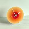 Muloo Nordic Sunset Wall Clock Light Luxury Living Room Punch-Free Mute Glass Wall Hanging Clock Watch Home Dec view 3