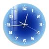 Muloo Nordic Sunset Wall Clock Light Luxury Living Room Punch-Free Mute Glass Wall Hanging Clock Watch Home Dec view 4