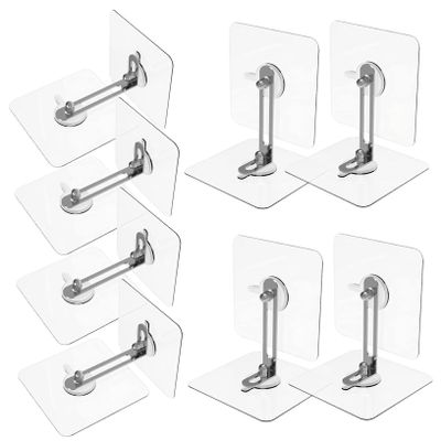 ibasenice 8pcs Furniture Anchors Adhesive Tip Anchors for No Drilling Bookcase Dresser Cabinet Shelf Fixed Stickers for Shelves