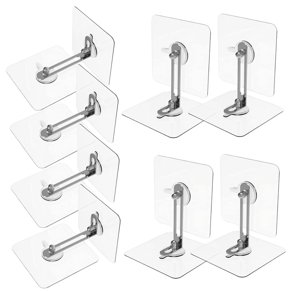 ibasenice 8pcs Furniture Anchors Adhesive Tip Anchors for No Drilling Bookcase Dresser Cabinet Shelf Fixed Stickers for Shelves