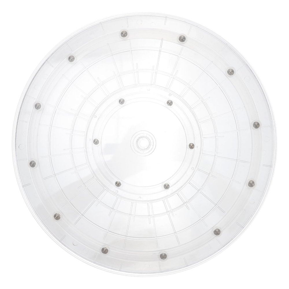 DECHOUS Practical Acrylic Turntable Round Rotating Plate Lazy Susan Spice Rack No Assembly