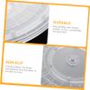 DECHOUS Practical Acrylic Turntable Round Rotating Plate Lazy Susan Spice Rack No Assembly view 3
