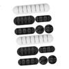 Veemoon 12pcs Cable Clips Adhesive Cable Organizer for Efficient Cord Management Suitable for Home and Office Easy Installation Smooth Surfaces Color Random view 2