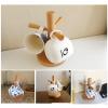 DUJEFF Mug Tree Wood Coffee Cup Holder with 3 Hooks, Drying Rack Jewelry Rack, view 4
