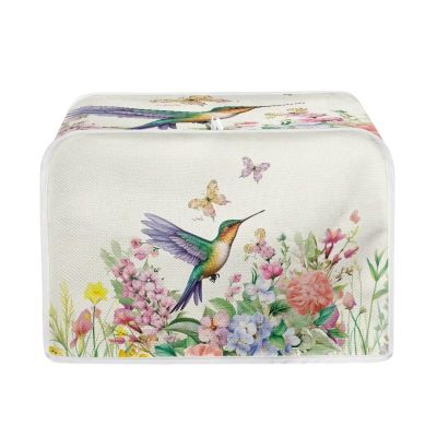 Psesaysky Bird Butterfly Toaster Covers 2 Slice, Kitchen Small Appliance Covers Waterproof Fingerprint Protectors Bread Maker Oven with Top Hook for Easy Storage