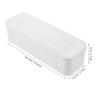 Veemoon 2 Pcs Cable Organizer Box with Lid White Plastic for Desk view 2