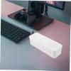 Veemoon 2 Pcs Cable Organizer Box with Lid White Plastic for Desk view 4