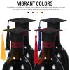 ABOOFAN Realistic Grad Cap Decorations Mini Bottle Hats Graduation Celebration Decor Doctor Hat Bottle Covers Party Favors view 4