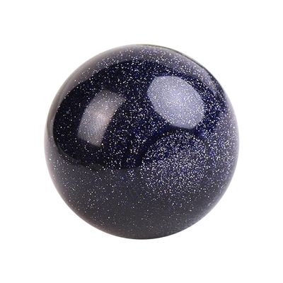 ECYC Ltd 1 Pcs Natural Crystal Stone Ball, Healing Crystals Balls Gemstone Crystal Sphere Decor Divination Sphere for Meditation, Feng Shui, Collection, and Home Decoration, 30-35mm, Blue Sand