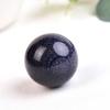ECYC Ltd 1 Pcs Natural Crystal Stone Ball, Healing Crystals Balls Gemstone Crystal Sphere Decor Divination Sphere for Meditation, Feng Shui, Collection, and Home Decoration, 30-35mm, Blue Sand view 2
