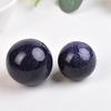 ECYC Ltd 1 Pcs Natural Crystal Stone Ball, Healing Crystals Balls Gemstone Crystal Sphere Decor Divination Sphere for Meditation, Feng Shui, Collection, and Home Decoration, 30-35mm, Blue Sand view 3