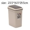 DYKKLKQ Trash Can Garbage Bin Trash Can Rectangle Shape Plastic Recycling Trash Can with Pop Lid Waste Bin Garbage Can Waste Bins Recycling Bins (Color : OneColor, Size : 23.5 * view 2