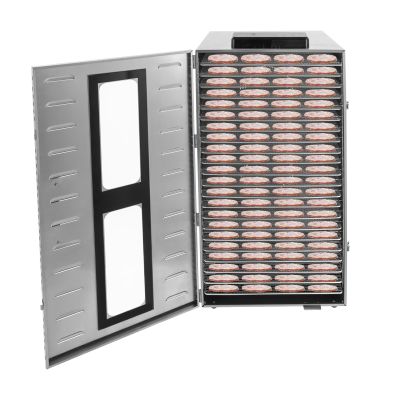 HAPPCUCOE 22 Trays Commercial Food Dehydrator Machine,1600W Stainless Steel Fruit and Meat Dryer,Food Dehydrator for Jerky,Adjustable Temperature Control 86-194