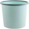 DYKKLKQ Trash Can Garbage Bin Round Trash Can Wastebasket, Garbage Container Bin for Bathrooms, Powder Rooms, Kitchens, Home Offices Waste Bins Recycling Bins (Color : Pink) (Li, Light blue view 1