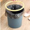 DYKKLKQ Trash Can Garbage Bin Round Trash Can Wastebasket, Garbage Container Bin for Bathrooms, Powder Rooms, Kitchens, Home Offices Waste Bins Recycling Bins (Color : Pink) (Li, Light blue view 4
