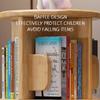 PZEOB Narrow Bookshelf Bookshelves 4-Tier Bookcase Solid Wood 360 Rotating Bookshelf Display Rack Floor Standing Book Shelf Standing Bookcase Perfect Display view 4