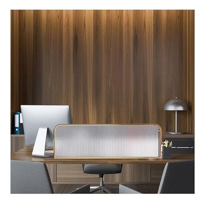 11.8" Height Desk & Countertop Partition Screen, Translucent Glass Panel & Stainless Steels Frame, Room Table Top Divider for Workstation, Offices, Restaurant ( Color : Gold , Size : 140cm/55.1in )