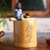EliteBloom Bamboo Water Fountain Table Top Water Featureese Garden Ornament Zen Home Decor,B+Height 25Cm view 1