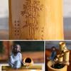 EliteBloom Bamboo Water Fountain Table Top Water Featureese Garden Ornament Zen Home Decor,B+Height 25Cm view 4