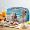 Psesaysky Horse 4 Slice Toaster Covers Dust Cover Fingerprint Kitchen Accessories Decor Durable Microwave Oven Kitchen Tool Bakeware Protector view 4