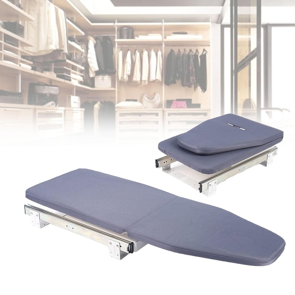 Ostreemaner Compact Ironing Board, with Thick Canvas Padding,It's Heat/Burn/Stain and Durable.32 Ecological Board, Strong Support, Can Bear 100 Pounds,Grey