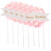 10pcs Birthday Cake Decorative Topper Birthday Party Cake Wreath Topper view 1
