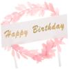 10pcs Birthday Cake Decorative Topper Birthday Party Cake Wreath Topper view 2